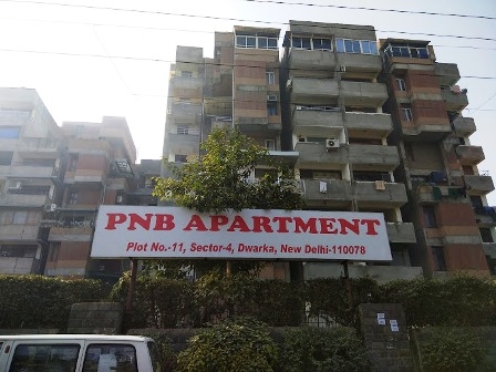 3 bhk flat for sale in PNB Apartment Sector 4 Dwarka, Delhi
