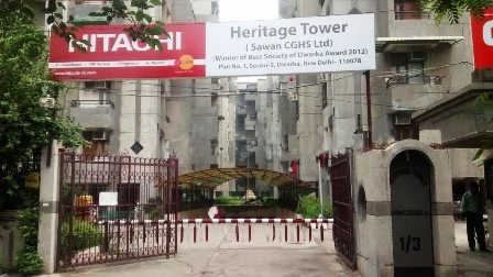 3 bhk servant room  flat for sale in Heritage Tower Sector 3 Dwarka Delhi